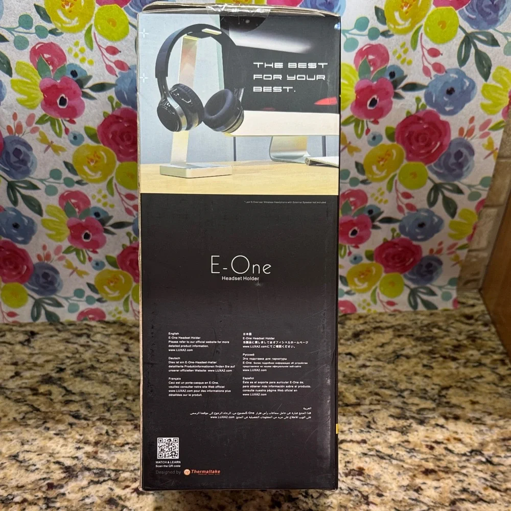 Luxa2 E-One Headset Stand Thermaltake Headphone Holder Aluminum NIB